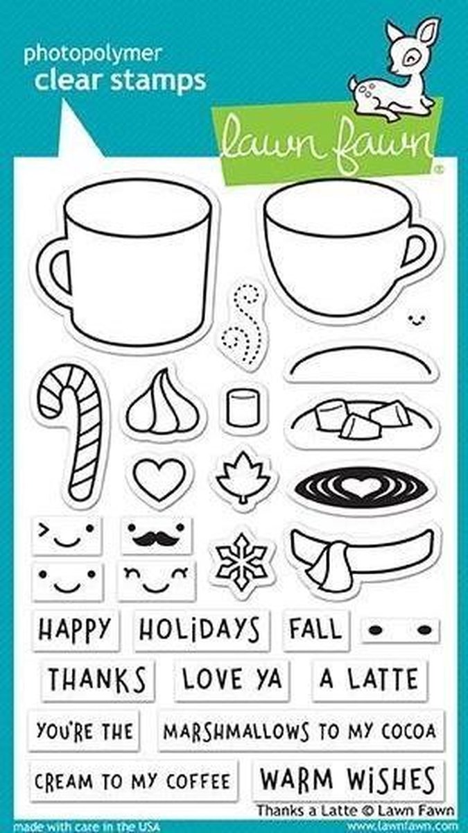 Thanks A Latte Clear Stamps (LF1761)