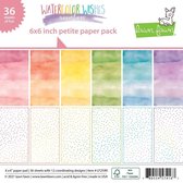 Watercolor Wishes Rainbow 6x6 Inch Petite Paper Pad (LF2590)