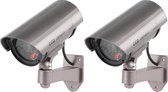 Narvie dummy Camera set van 2 stuks - realistische look met rood knipperend led indicator beveiligingscamera