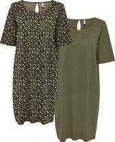 ONLY ONLMAY LIFE S/S DRESS 2 PACK K/A JRS Dames Jurk - Maat M