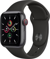 APPLE Watch SE GPS + Cellular 40mm Space Gray Aluminium Case with Black Sport Band Regular