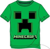 Minecraft t shirt - groen - Maat 116 / 6 jaar