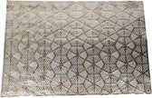Placemat met hexagon motief BALEO - Goud - Kunststof - 45 x 30 cm Set van 2