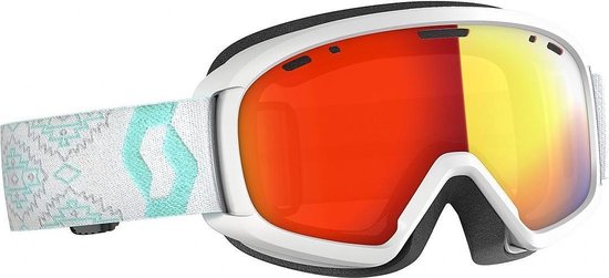 Scott Jr Witty Snow Goggle - Skibril Voor Kinderen - Wit/Mintgroen One Size | bol.com