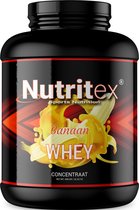 Nutritex© Premium Whey Proteine Shake - 100% Hulpstofvrij - Extra BCAA's - 908 Gram - Banaan