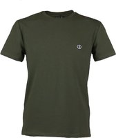 Rox - Heren T-shirt Tommy - Donkergroen - Slim - Maat XL