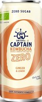 The Gutsy Captain Kombucha Ginger & Lemon Zero (12 x 0,25 Liter Dosen PT)