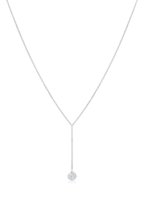 Elli Halsketting Dames Y-Ketting Bol met Kristallen in 925 Sterling Zilver