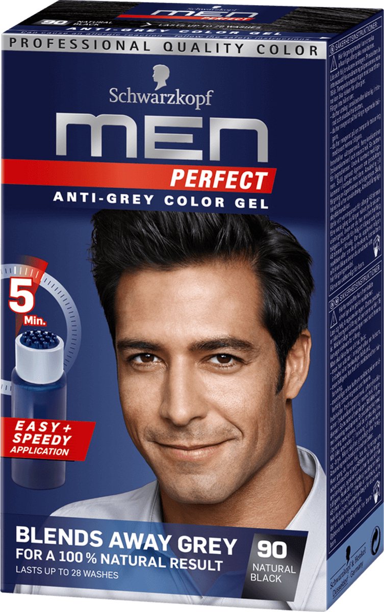 Schwarzkopf Men Perfect 90 haarkleuring Zwart