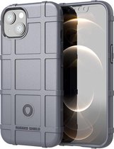 Robuust schild schokbestendig TPU-hoesje met volledige dekking voor iPhone 13 (grijs)