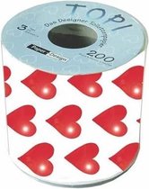Toiletpapier -Mik Funshopping Toiletpapier Harten 200 Loving Lakens - (WK 02122)