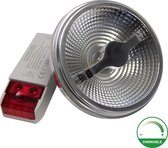 LED Spot AR111 Reflector | 12 watt | Dimbaar | 45° - 4000K - Naturel wit (840)