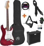 Elektrische gitaarpakket SX - Elektrische gitaar beginner - Gitaar voor starters - complete gitaar set - elektrische gitaar met versterker - elektrische gitaar met tas - elektrische gitaar vo