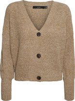 VERO MODA VMLEA LS V-NECK CUFF CARDIGAN COLOR Dames Vest - Maat M