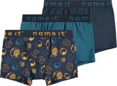 NAME IT NKMBOXER 3P DARK SAPPHIRE EARTH NOOS Jongens Onderbroek - Maat 122/128