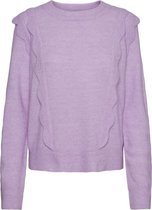 Vero Moda VMKATIE LS O-NECK WAVE BLOUSE BOO Dames Trui - Maat XL