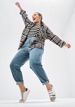 LOLALIZA Jeans met hoge taille - Licht Blauw - Maat 48