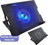 Universele laptop cooler met één krachtige ventilator- 12'' tot 17 inch - Laptop standaard verstelbaar – Jinxed C144+