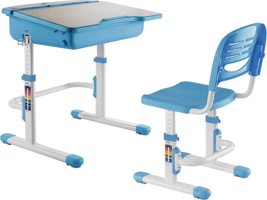 Kinderbureau met bureaustoel - tekentafel - schooltafel - ergonomisch...