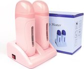 Faseras Wax Verwarmer - Wax Apparaat - 40W - Met Oplaadstation - Roze