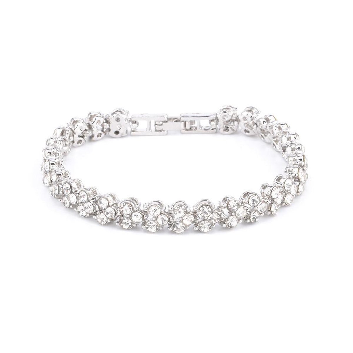 Armband Mode Romeinse Stijl Dames 925 Sterling Silver Crystal