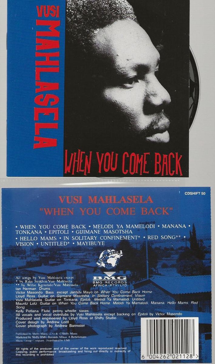 VUSI MAHLASELA - WHEN YOU COME BACK