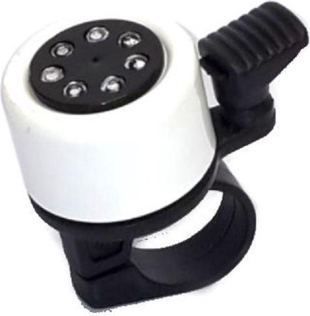 Qt Cycletech Fietsbel Bling Bling Aluminium Wit/zwart