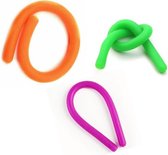 Monkey Noodles |Fidget toys pakket | Paars, Oranje en Groen | Fidget toys | XXL