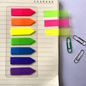Index Tabs - 140 stuks - Pijlvormen - Plaknotities -  Indextabs - 7 verschillende kleuren - Plak Notitie - Office Markers - Paginalegger - Zelfklevend