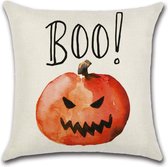 Kussenhoes Halloween - Boo! - Kussenhoes - Halloween - 45x45 cm - Sierkussen - Polyester