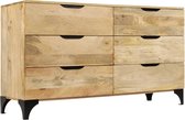 Dressoir massief mangohout 140x45x80 cm