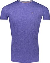Tommy Hilfiger T-shirt Blauw  - Maat L - Heren - Herfst/Winter Collectie - Katoen;Polyester