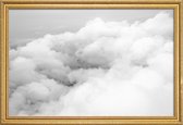 JUNIQE - Poster met houten lijst Above the Clouds -20x30 /Grijs & Wit