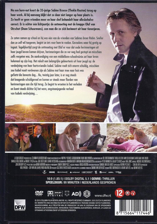 DVD-hoes van de film "De Réunie" met Thekla Reuten en Daan Schuurmans, met een Nederlandse thriller-recensie.