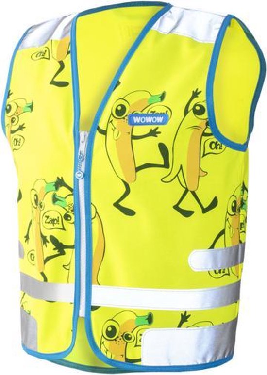 WOWOW Comic veggie Jacket geel - fluohesje kind EN17353 - M