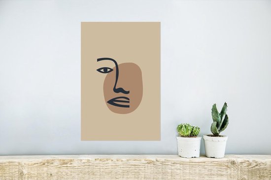 Affiche Pastel - Couleur - Visage - 20x30 cm