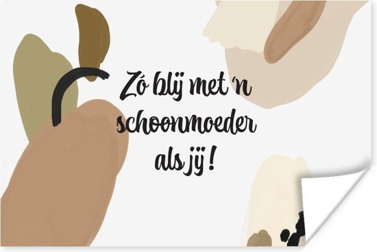 Affiche Cadeau pour femme - Belle-mère comme toi - Pastel - 60x40 cm