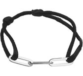 Bracelet Yo&No® Argent - Bracelet Satin - Couleur Menthe - 26cm - 5mm - Femme - Double Anker - Poli - Argent Rhodié - Argent 925