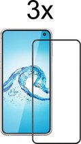 Samsung S10e Screenprotector - Beschermglas Samsung galaxy S10e Screen Protector Glas - Full cover - 3 stuks