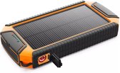Mr mineral&products-solar powerbank- Draadloos opladen- type C- 2x USB- 30000Mah
