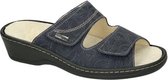 Fidelio Hallux -Dames -  blauw donker - slippers & muiltjes - maat 35