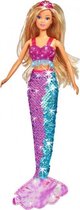 pop Steffi Love Swap Mermaid 29 cm blauw/roze 3-delig