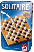 bordspel Solitaire 18,5 x 11,4 cm hout 35-delig