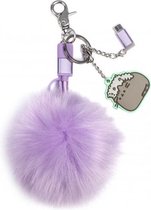 Pusheen 3-in-1 USB-oplaadkabel PomPom paars