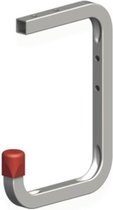 ALFER wand/plafondhaak verzinkt staal rood, d 150 x h 255 x d 155 mm
