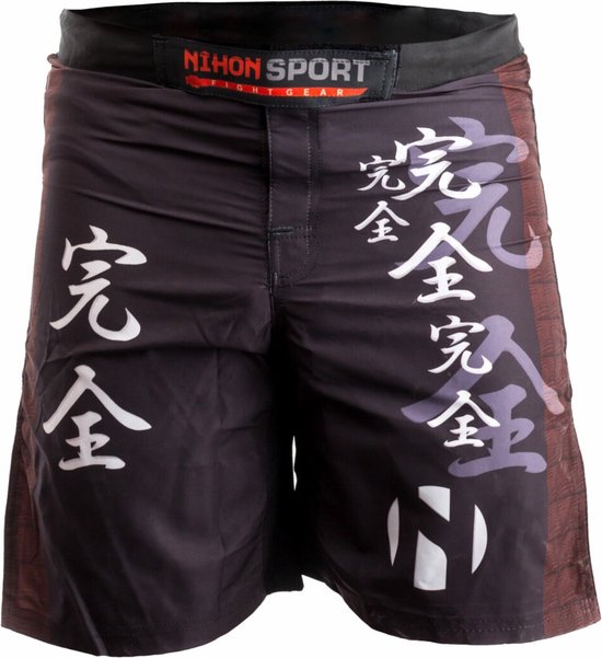 Nihon Fightshort Kanzen Heren Zwart Maat Xs