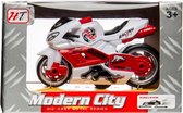 racemotor 'Modern City' 9 cm wit