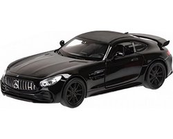 foto van schaalmodel Mercedes AMG Gtr 12 cm staal zwart