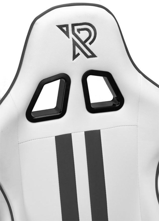 Ranqer Felix Gamestoel - Gaming Chair  / Gaming Stoel - Ergonomische Bureaustoel - Verstelbaar armleuningen - Wit / Grijs