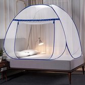 Klamboe tent - Inclusief opbergtas - 2 persoons - 180x200cm - Blauw/Wit